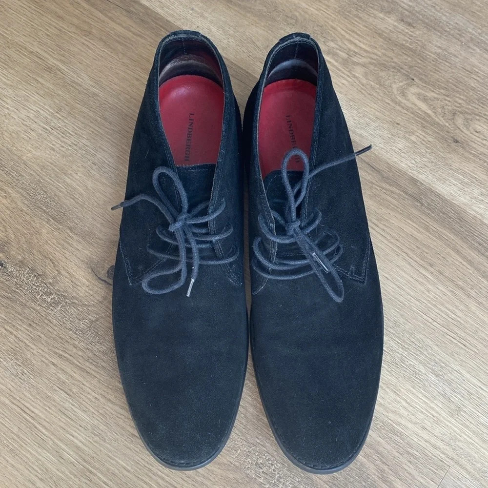 Lindbergh Men's Short Suede Chukka Boot 100% Nubuck Cow Suede size 8.5